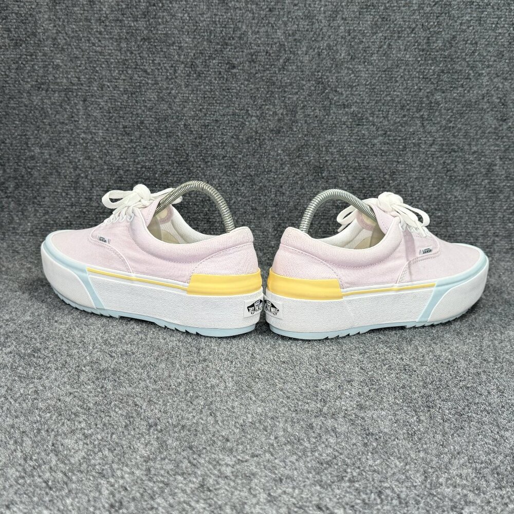 Vans Era Stacked Paltform‎ Sneakers Women's 9.5 Pink Blue Yellow Low Lace Retro - Picture 7 of 12